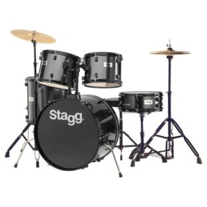 Stagg 5 PIECE 6 PLY BASSWOOD DRUM KIT BLACK